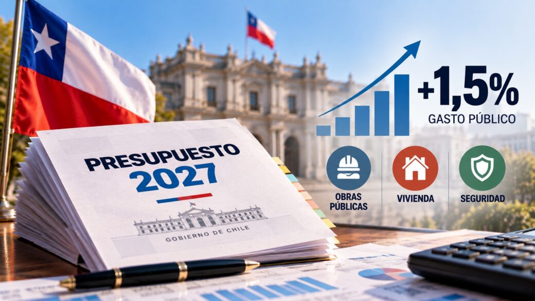 El Congreso Nacional de Chile en Valparaíso, sede donde ingresará y se tramitará el proyecto de Ley de Presupuestos 2027