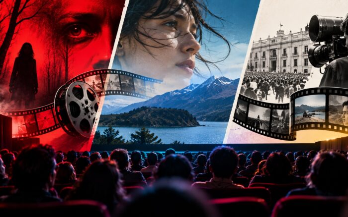 Sala de cine/auditorio de festival con pantalla encendida, en penumbra, sin identificar sede ni película — representa la ventana de programación, no un evento puntual.