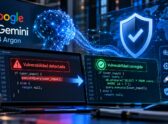 Sala de monitoreo de ciberseguridad con pantallas mostrando diagnóstico de código y escaneo de vulnerabilidades, sugiriendo análisis automatizado de software