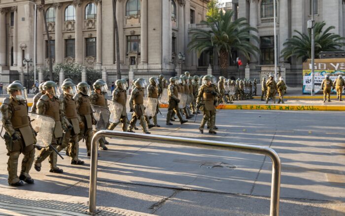 Fachada o sala del Congreso Nacional, como símbolo del trámite legislativo del proyecto de Reglas de Uso de la Fuerza
