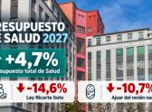 Interior de un servicio de salud pública chileno (farmacia hospitalaria o sala de tratamiento) que evoque el tipo de atención de alto costo financiada por la Ley Ricarte Soto, sin representar el anuncio presupuestario en sí.